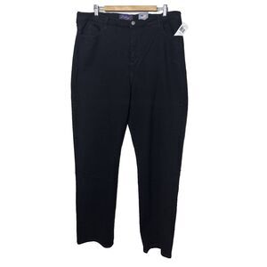 NYDJ Marilyn Straight Leg Jeans 22W Black Lift Tuck NWT W431B New